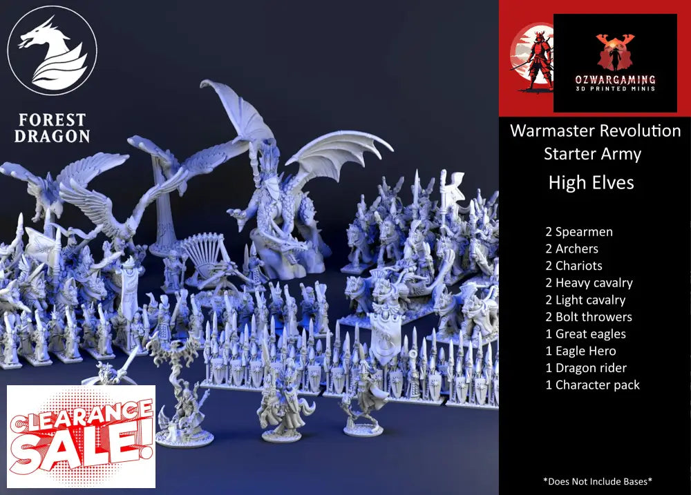 High Elf Army Bundle | Forest Dragon 10mm Fantasy Wargaming Miniatures Role Playing Miniatures