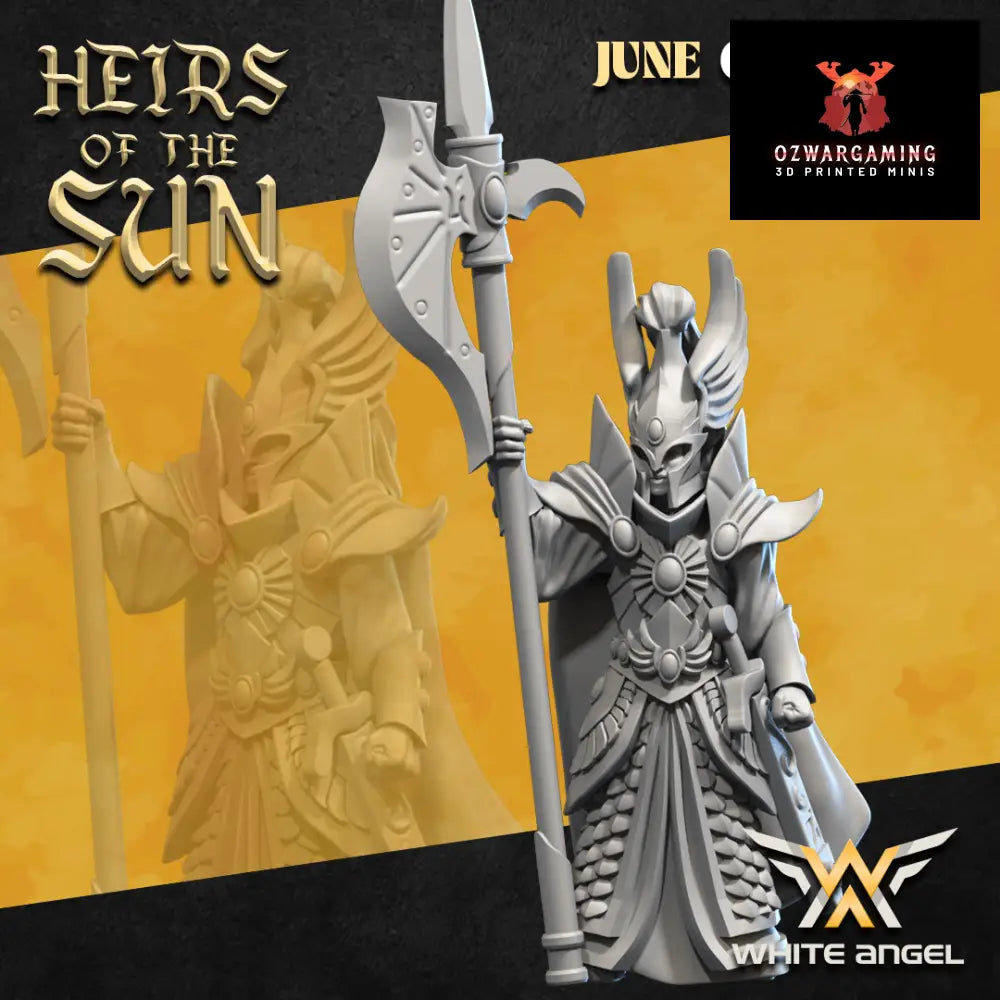 High Elf Captain of the Sun | White Angel 28/32mm Fantasy Wargaming Miniatures