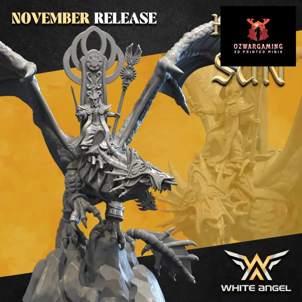 High Elf Dragon Archmage | White Angel 28/32mm Fantasy Wargaming Miniatures Role Playing Miniatures