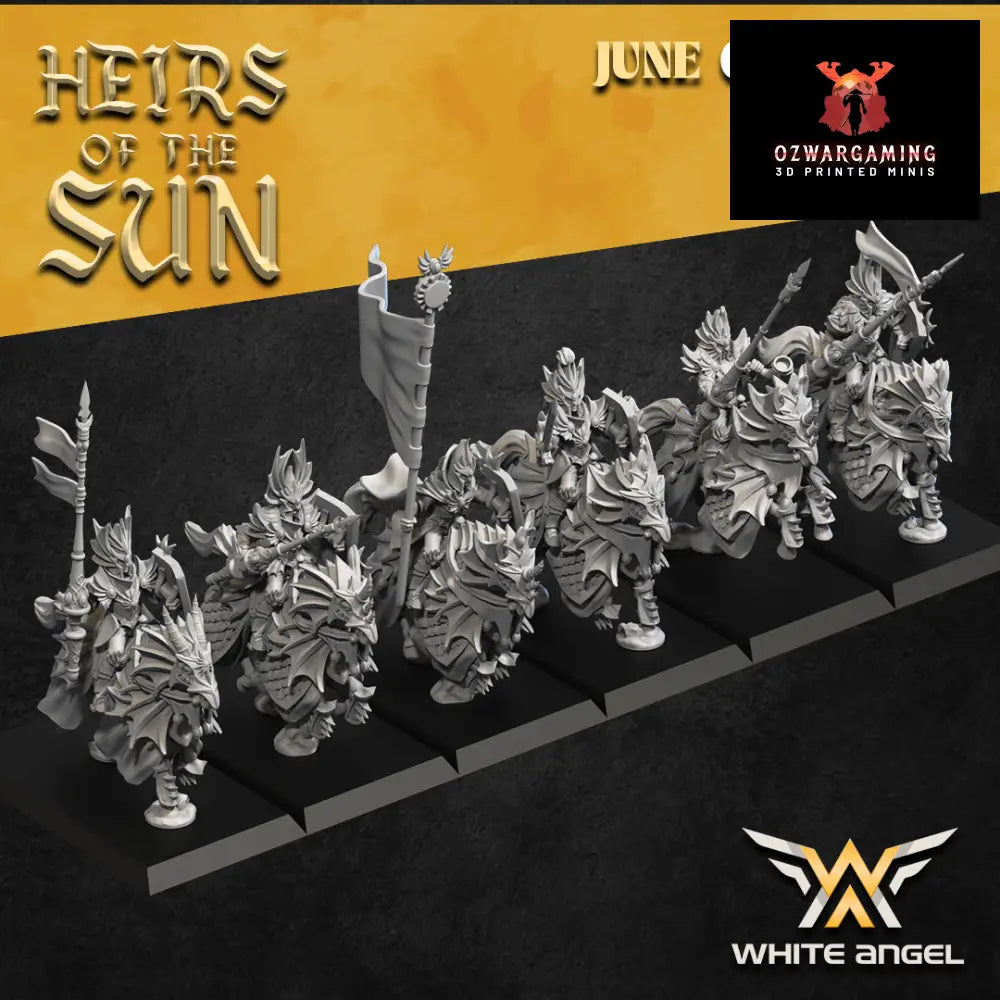 High Elf Dragon Knights | White Angel 28/32mm Fantasy Wargaming Miniatures