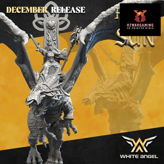 High Elf Dragon Priestess | White Angel 28/32mm Fantasy Wargaming Miniatures