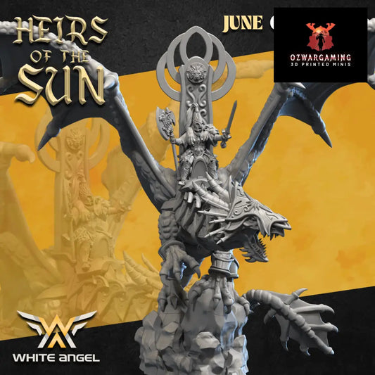 High Elf Lion Dragon Lord | White Angel 28/32mm Fantasy Wargaming Miniatures Role Playing Miniatures