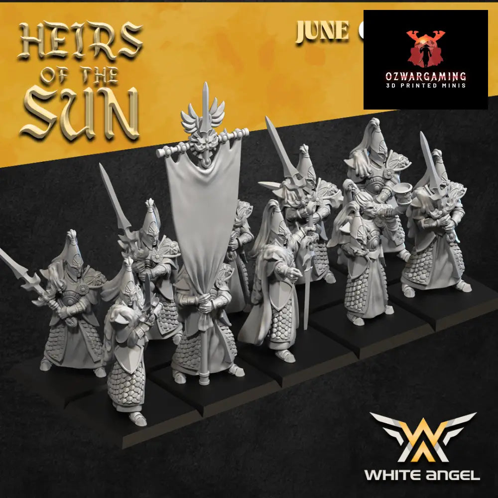 High Elf Lion Swordmasters | White Angel 28/32mm Fantasy Wargaming Miniatures