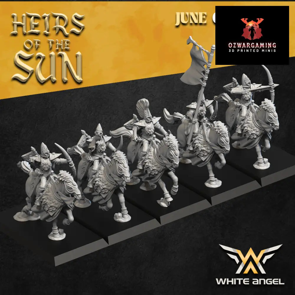 High Elf Mounted Lion Scouts | White Angel 28/32mm Fantasy Wargaming Miniatures