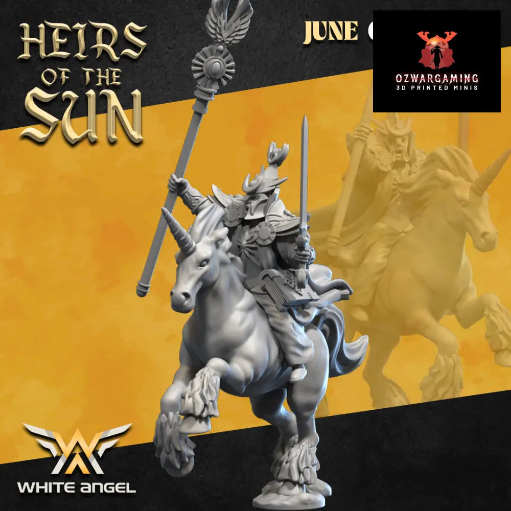 High Elf Unicorn Archmage | White Angel 28/32mm Fantasy Wargaming Miniatures