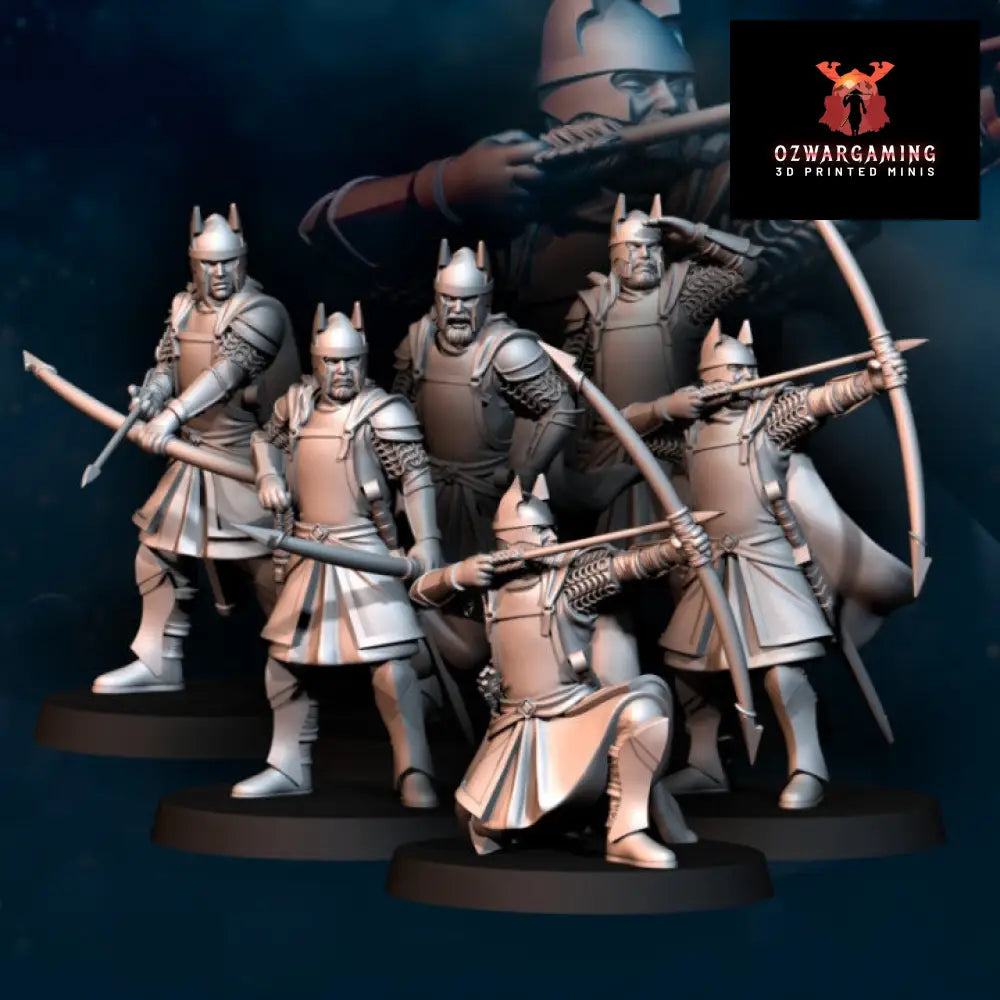 High Human Archers | Davale Games 25mm Fantasy Wargaming Miniatures Role Playing Miniatures
