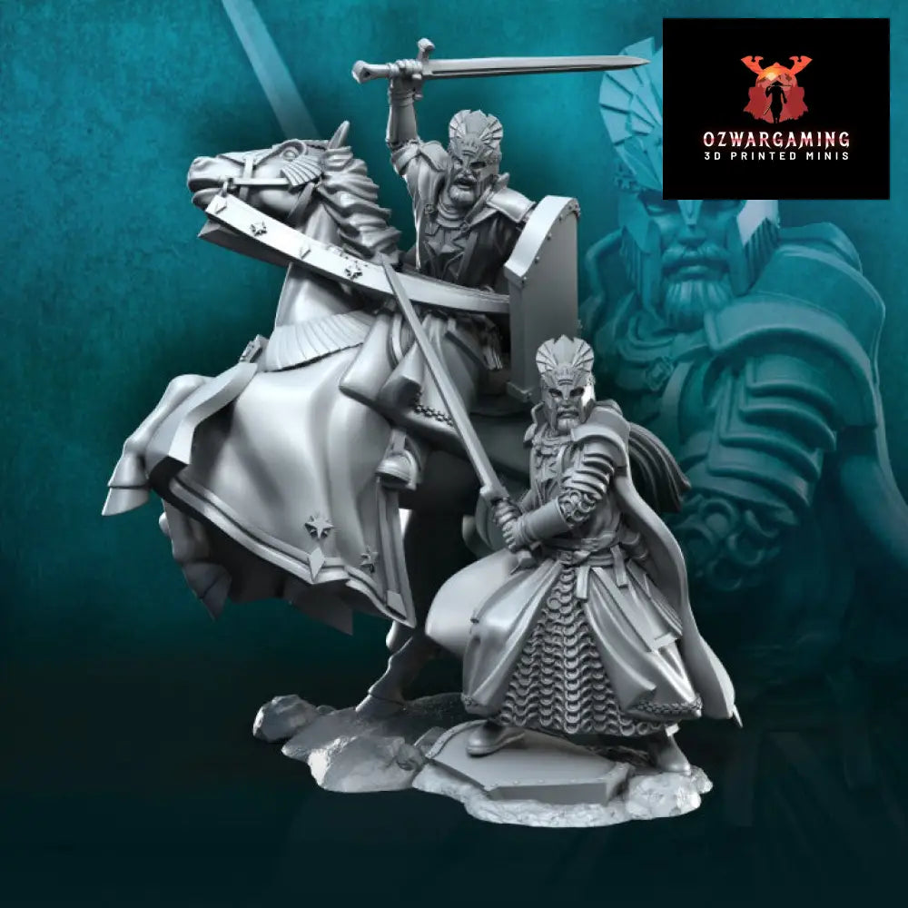 High Human King Foot and Mounted | Davale Games 25mm Fantasy Wargaming Miniatures Role Playing Miniatures