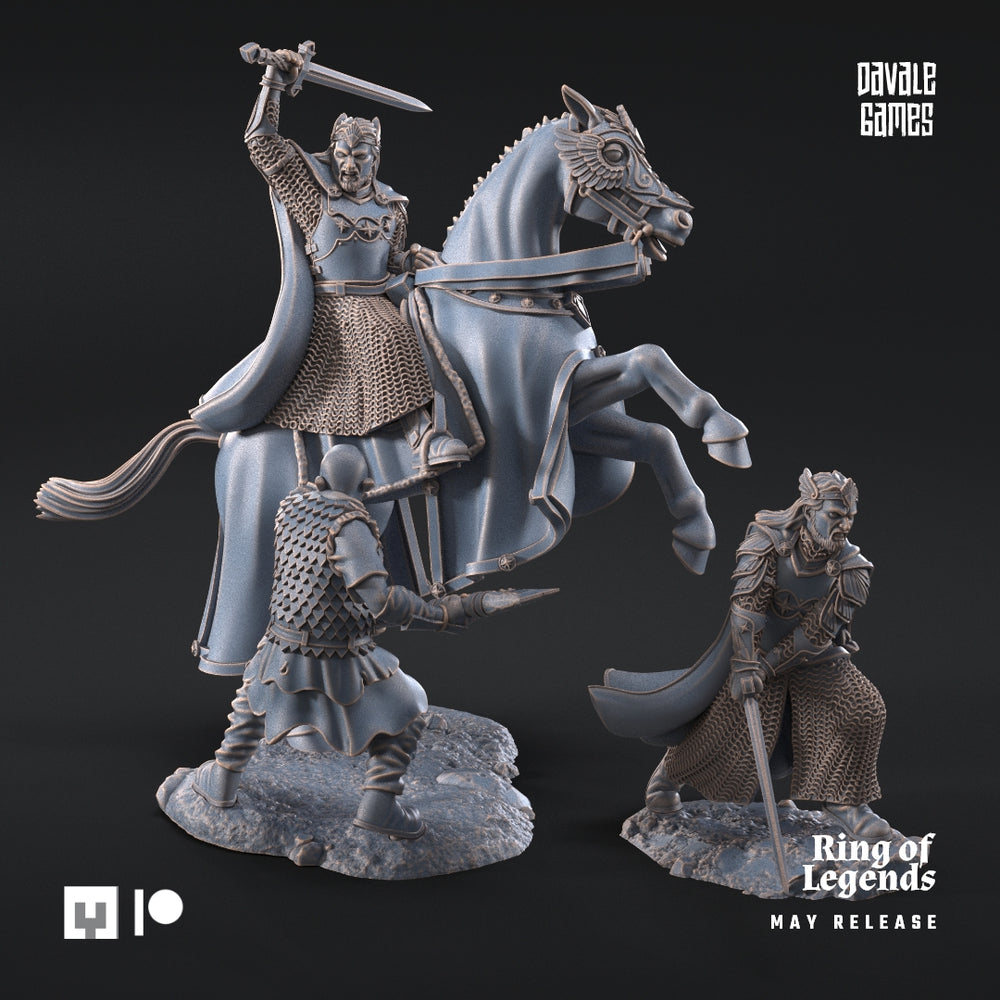 Grey Castle High King | Davale Games 25mm Fantasy Wargaming Miniatures
