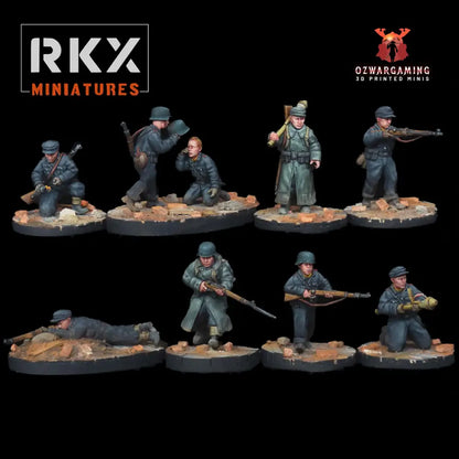 Hitler Youth Squad | RKX Miniatures 28mm WW2 Wargaming Miniatures Role Playing Miniatures