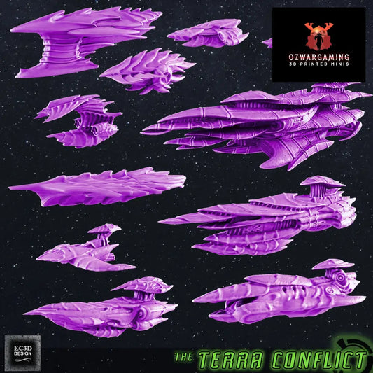 Hive Fleet | EC3D Fleet Scale Sci Fi Miniatures Role Playing Miniatures