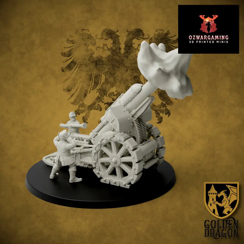 Holy Roman Empire 21cm Morser | Golden Dragon Games Weird WW2 Role Playing Miniatures