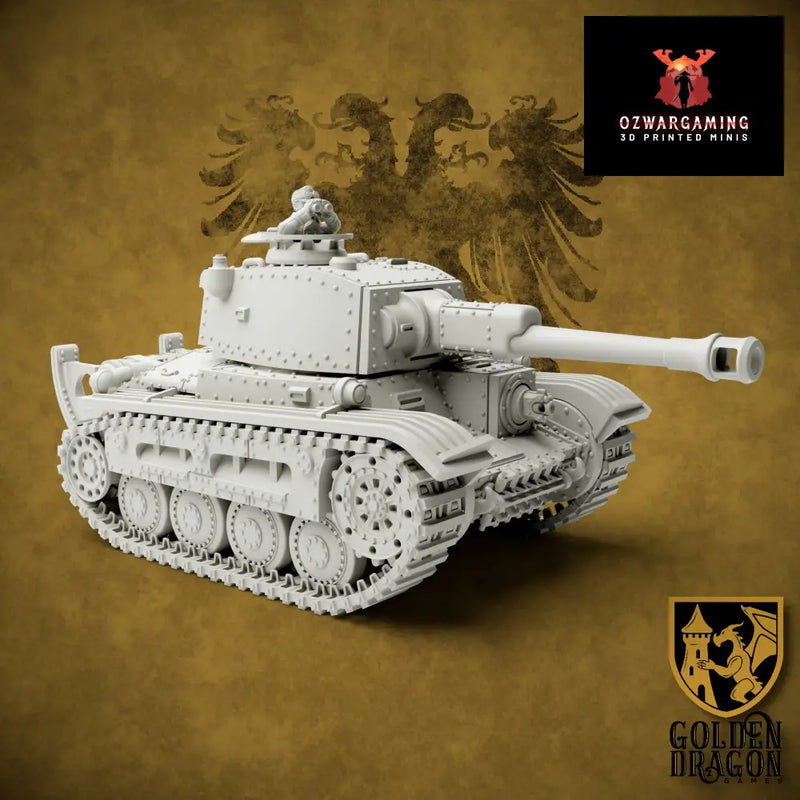 Holy Roman Empire 38M Franz Joseph Battle Tank | Golden Dragon Games Weird WW2 Role Playing Miniatures