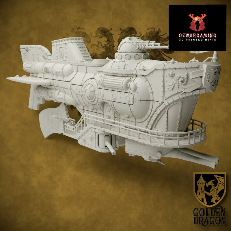 Holy Roman Empire Graf Class Panzerzeppelin | Golden Dragon Games Weird WW2 Role Playing Miniatures