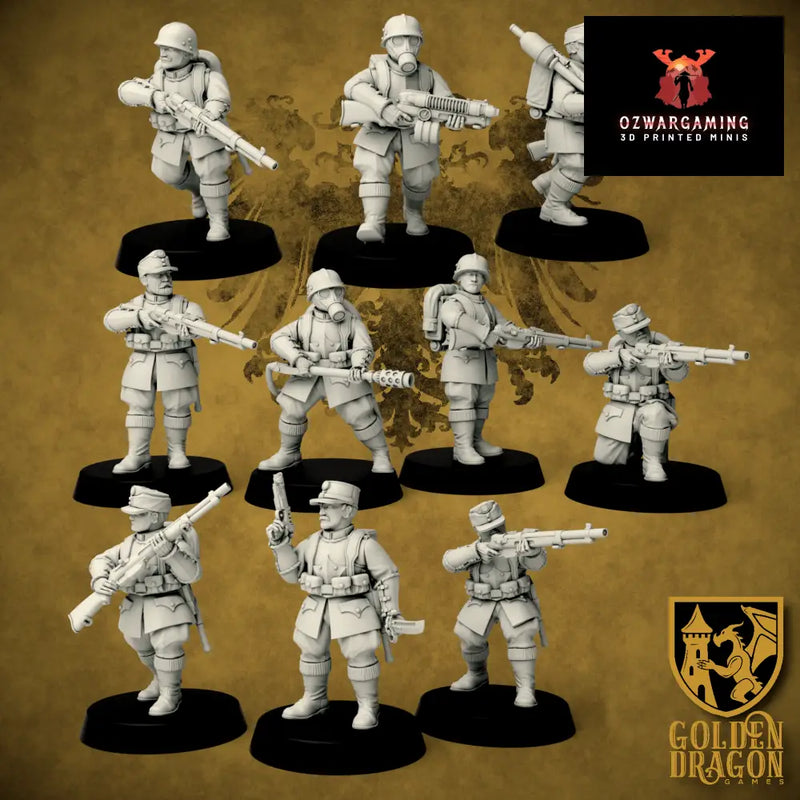 Holy Roman Empire Imperial Landwehr | Golden Dragon Games Weird WW2 Role Playing Miniatures