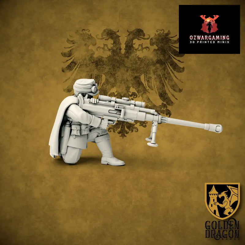 Holy Roman Empire Sharfschutze | Golden Dragon Games Weird WW2 Role Playing Miniatures