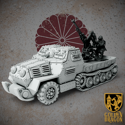 Empire of Japan Type 94 Halftrack | Golden Dragon Games Weird WW2 Role Playing Miniatures