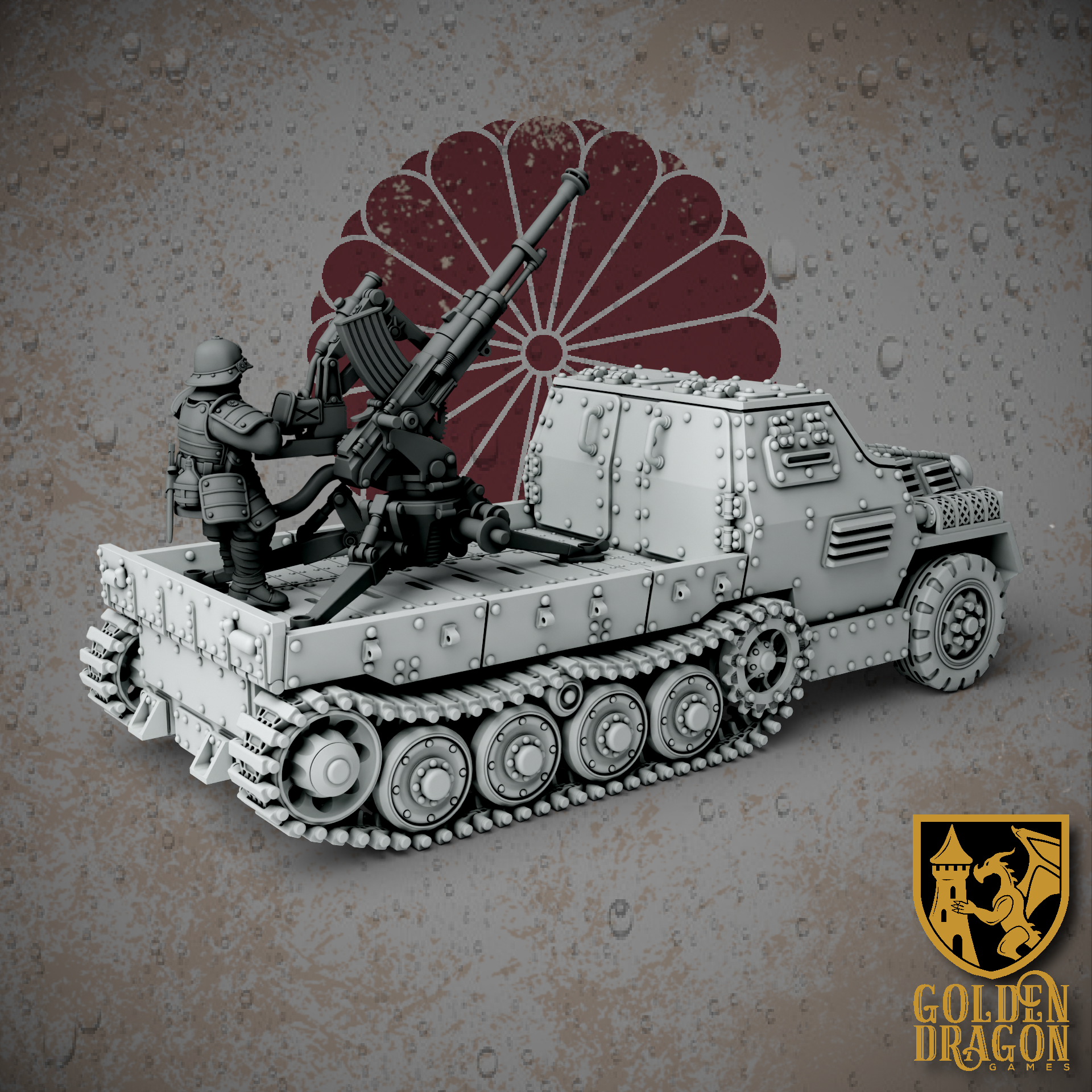 Empire of Japan Type 94 Halftrack | Golden Dragon Games Weird WW2 Role Playing Miniatures