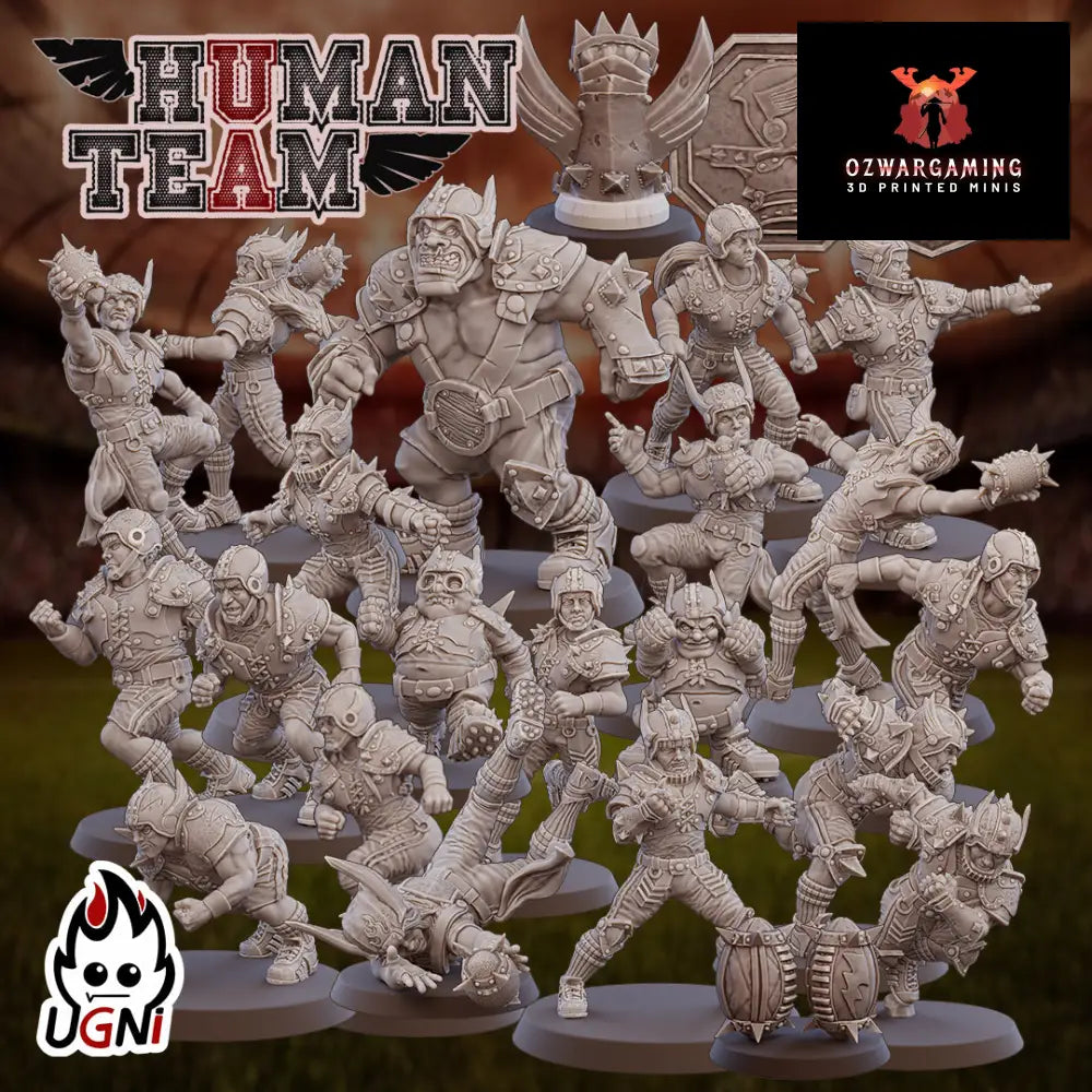 Human Fantasy Football Team | Ugni Miniatures Role Playing Miniatures