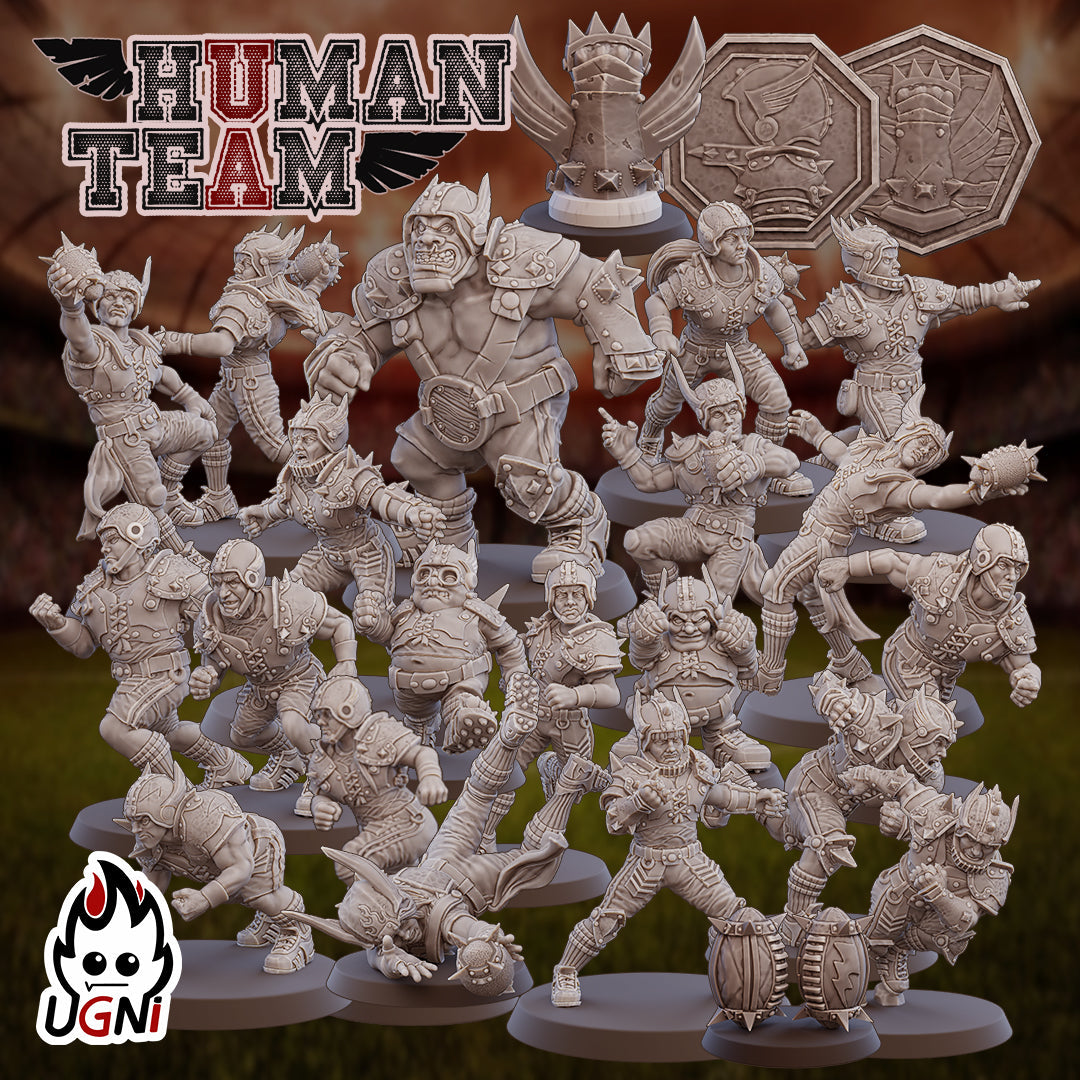 Human Fantasy Football Team | Ugni Miniatures Role Playing Miniatures