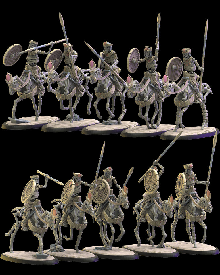 Undying Dynasties Horse Spears | Lost Kingdom 28/32mm Fantasy Wargaming Miniatures