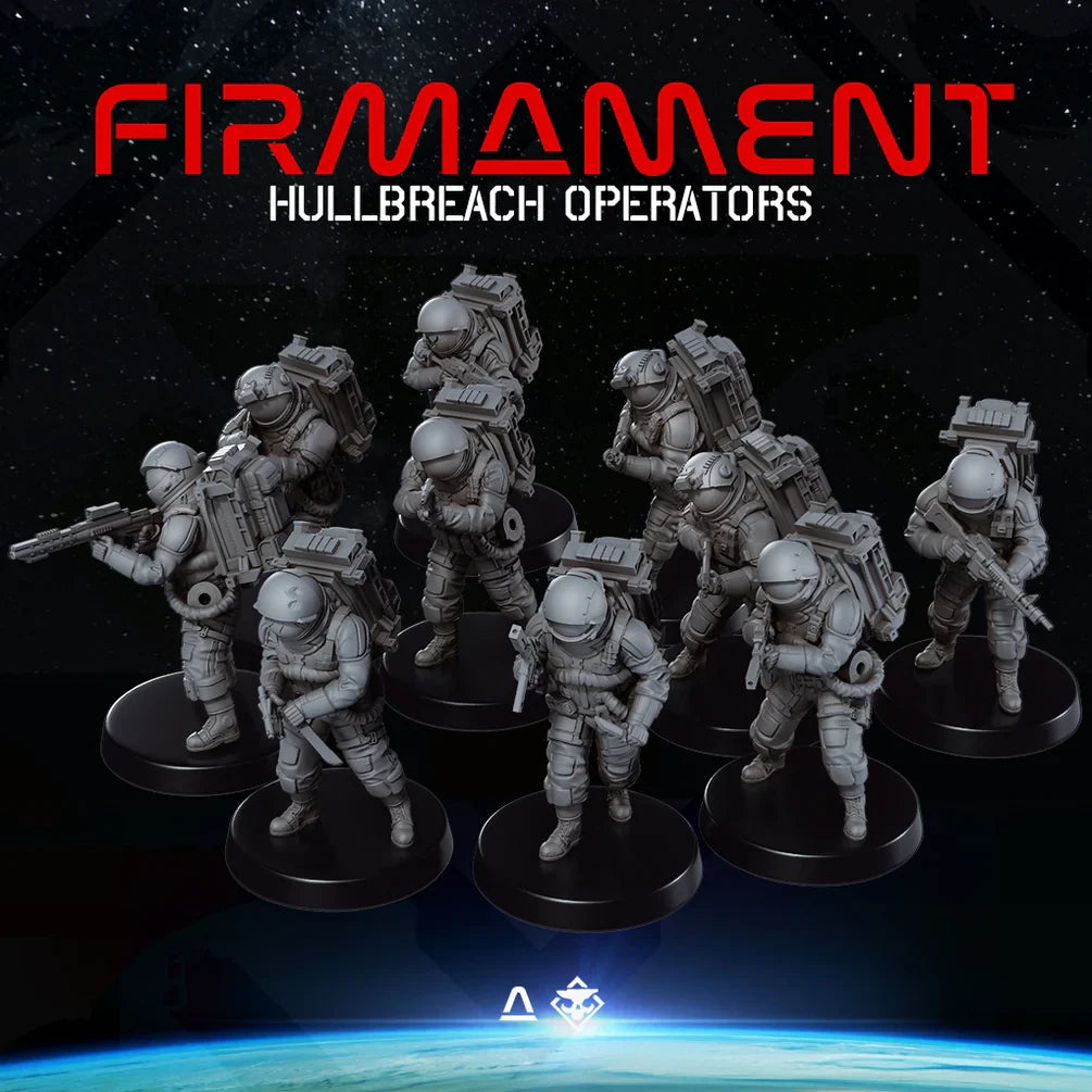 Firmament: Hullbreach Operators | Skullforge Studios 32mm Ultramodern SciFi Wargaming Miniatures Role Playing Miniatures