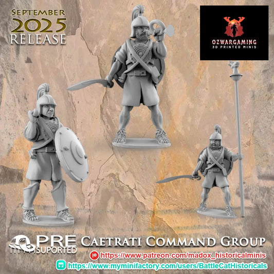 Iberian Caetrati Command Group | Battlecat 28mm Historical Wargaming Miniatures Role Playing Miniatures