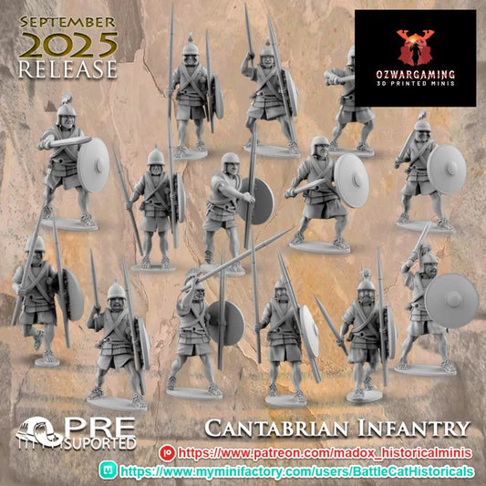 Iberian Cantabrian Infantry | Battlecat 28mm Historical Wargaming Miniatures Role Playing Miniatures