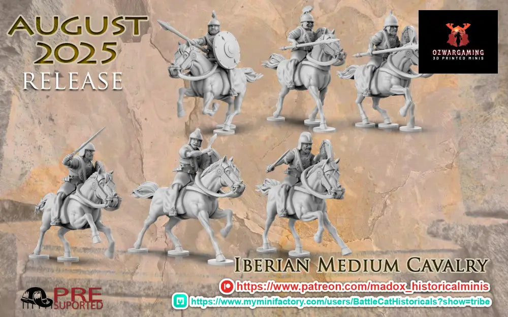 Iberian Medium Cavalry | Battlecat 28mm Historical Wargaming Miniatures Role Playing Miniatures