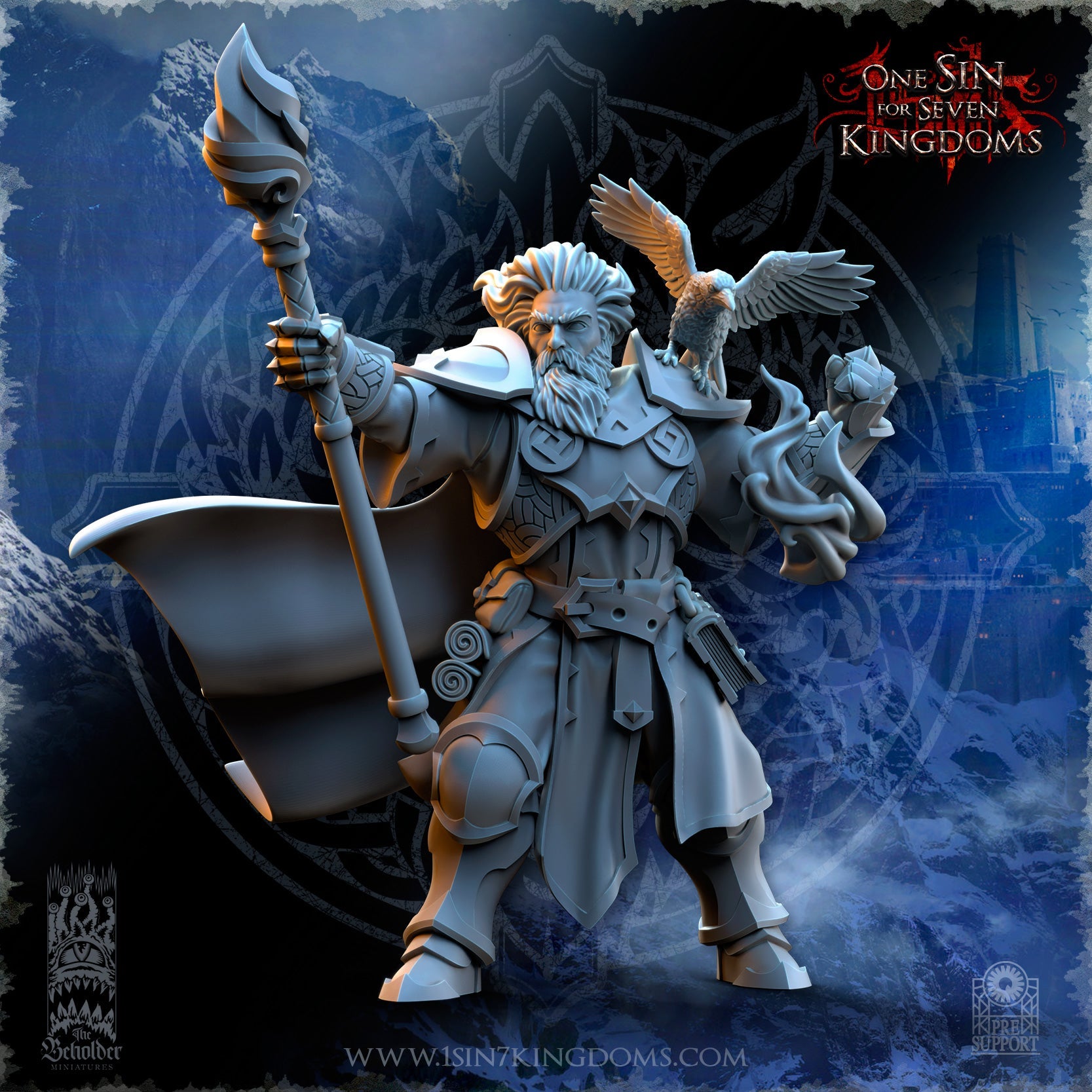Stormwolves Ihsahn High Wizard | The Beholder Miniatures 28/32mm Fantasy Wargaming Miniatures