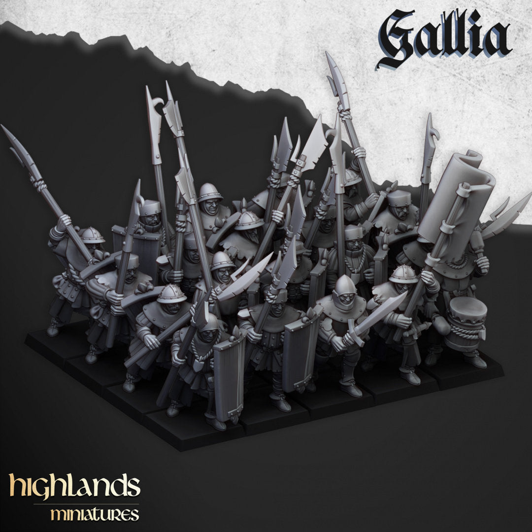 Kingdom Of Gallia Army Set| Highlands Miniatures 28mm Fantasy Wargaming Miniatures Role Playing Miniatures