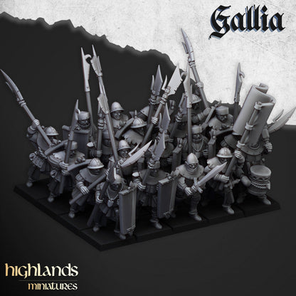 Kingdom Of Gallia Army Set| Highlands Miniatures 28mm Fantasy Wargaming Miniatures Role Playing Miniatures