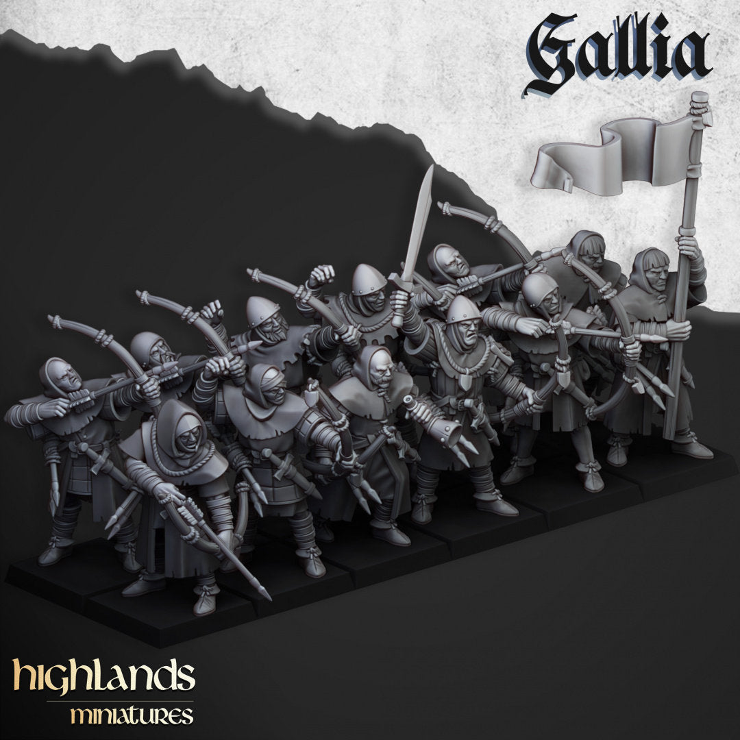 Kingdom Of Gallia Army Set| Highlands Miniatures 28mm Fantasy Wargaming Miniatures Role Playing Miniatures