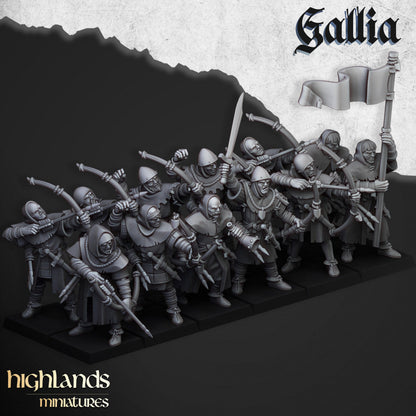Kingdom Of Gallia Army Set| Highlands Miniatures 28mm Fantasy Wargaming Miniatures Role Playing Miniatures