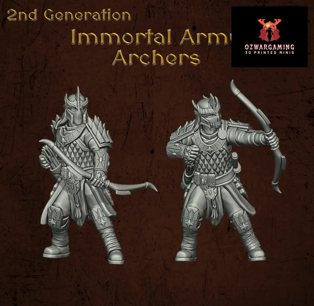 Immortal Army Archers | Quartermaster3D 25mm Fantasy Wargaming Miniatures Role Playing Miniatures