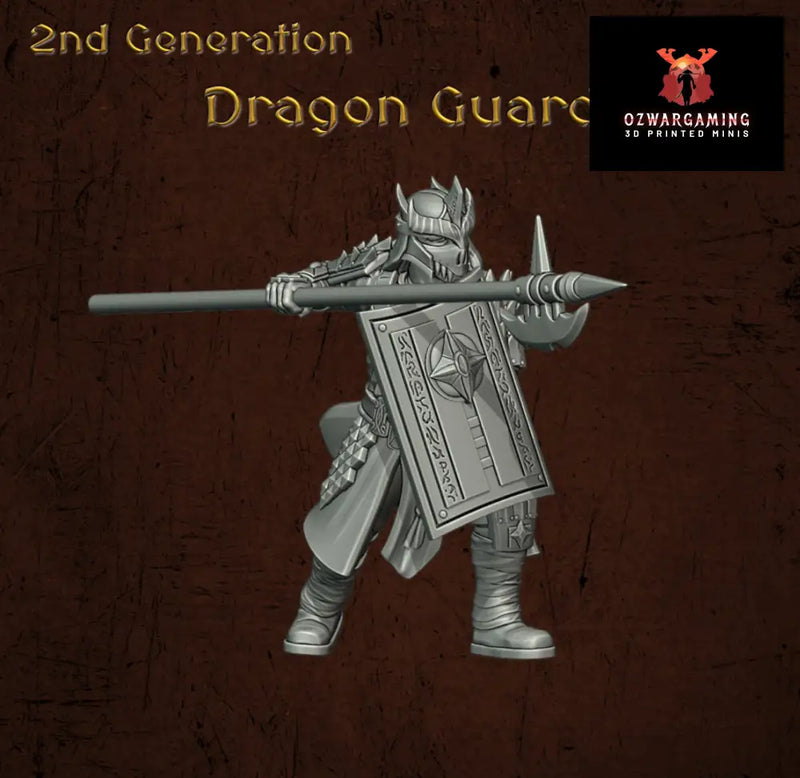 Immortal Army Dragon Guard | Quartermaster3D 25mm Fantasy Wargaming Miniatures Role Playing Miniatures