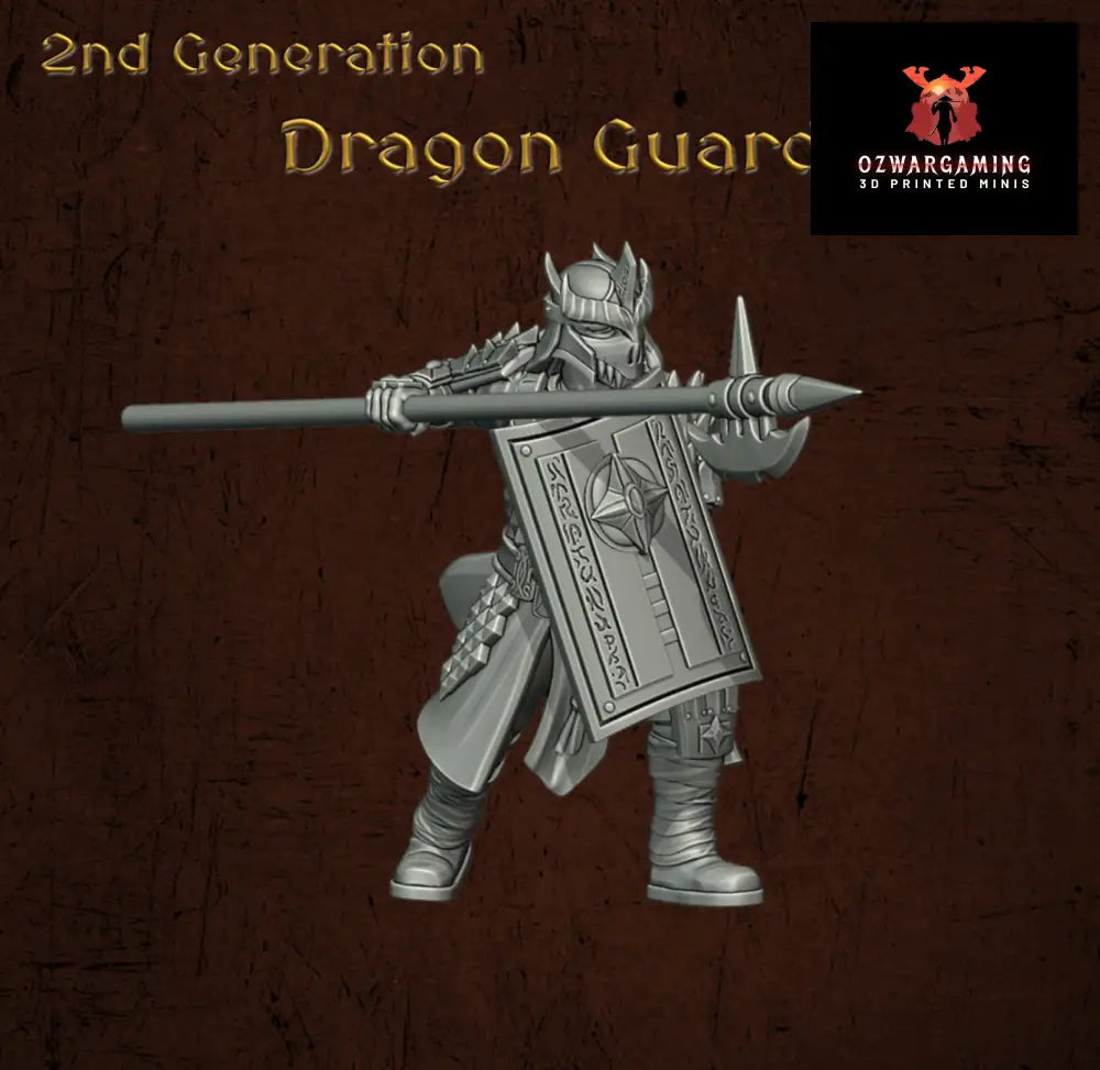 Immortal Army Dragon Guard | Quartermaster3D 25mm Fantasy Wargaming Miniatures Role Playing Miniatures