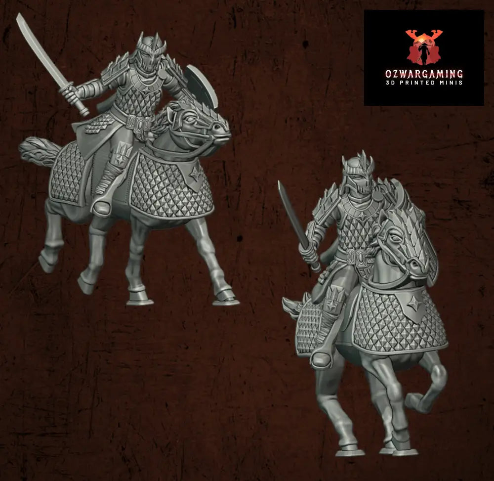 Immortal Army Dragon Warrior Cavalry | Quartermaster3D 25mm Fantasy Wargaming Miniatures Role Playing Miniatures