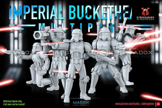 Imperial Bucketheads Build Kit | Warbear Studios 28mm SciFi Wargaming Miniatures Role Playing Miniatures