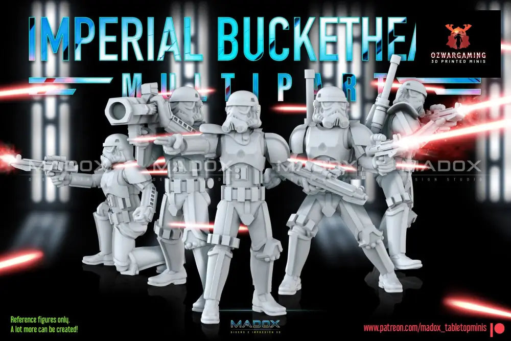 Imperial Bucketheads Build Kit | Warbear Studios 28mm SciFi Wargaming Miniatures Role Playing Miniatures