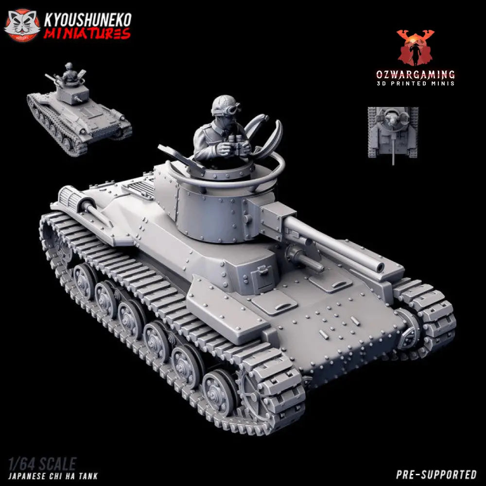 Imperial Japanese Chi Ha Tank | Kyoushuneko 28mm WW2 Wargaming Miniatures Role Playing Miniatures