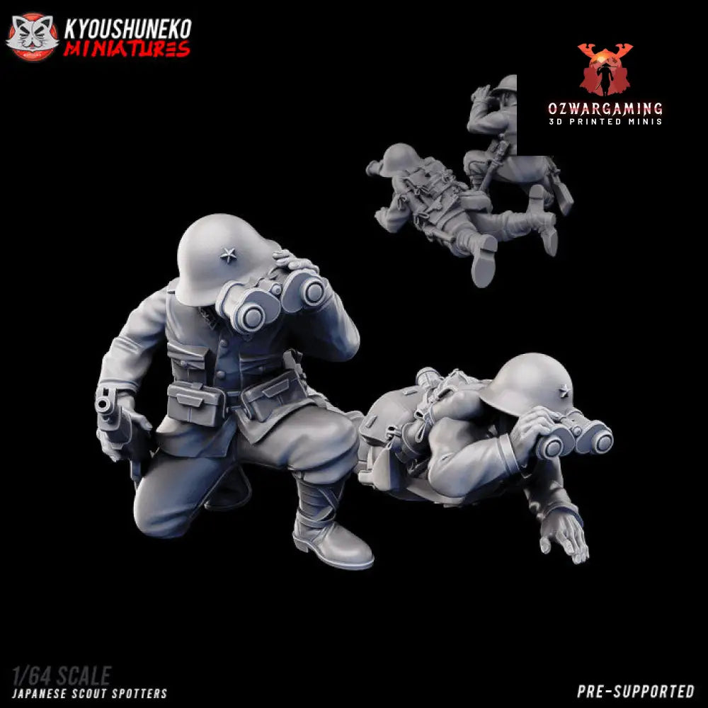 Imperial Japanese Forward Observers | Kyoushuneko 28mm WW2 Wargaming Miniatures Role Playing Miniatures
