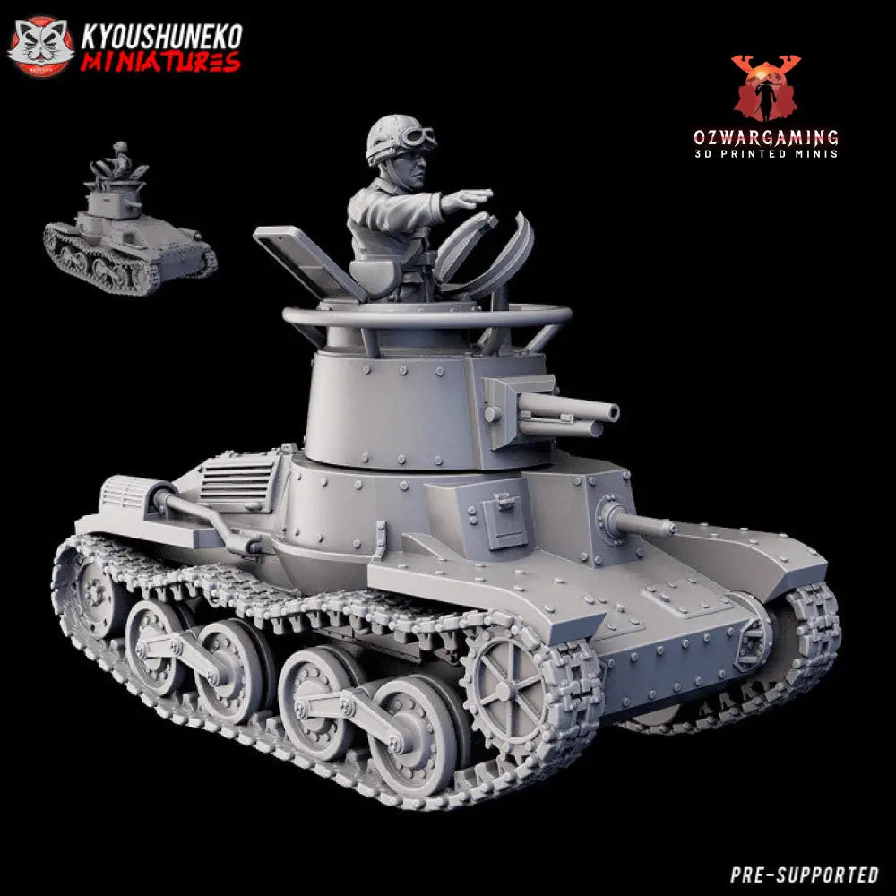 Imperial Japanese Kenu Tank | Kyoushuneko 28mm WW2 Wargaming Miniatures Role Playing Miniatures