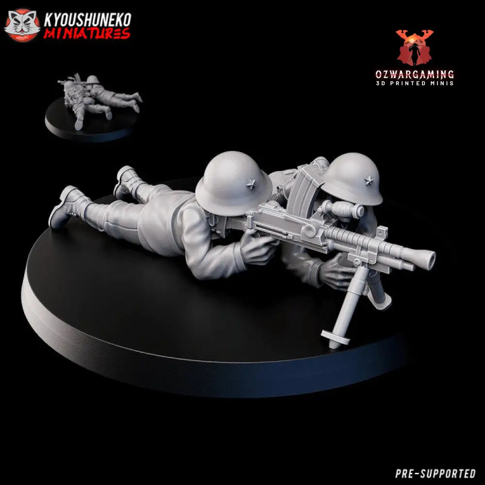 Imperial Japanese MMG Team | Kyoushuneko 28mm WW2 Wargaming Miniatures Role Playing Miniatures