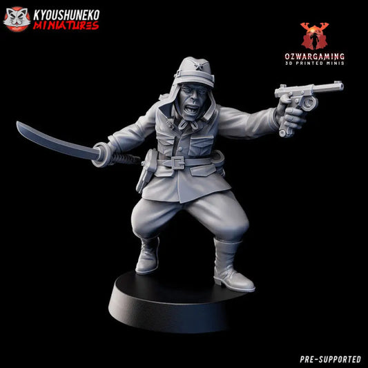 Imperial Japanese Officer | Kyoushuneko 28mm WW2 Wargaming Miniatures Role Playing Miniatures