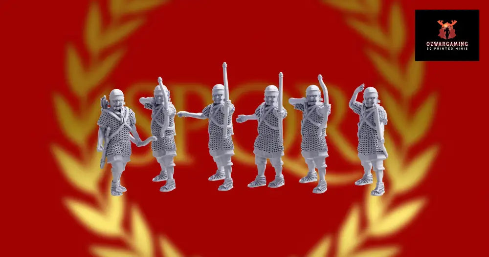 Imperial Roman Auxiliary Archers | 3D Breed 28mm Ancients Wargaming Miniatures Role Playing Miniatures