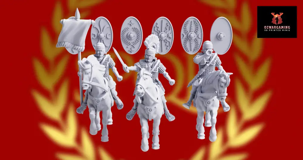 Imperial Roman Auxiliary Cavalry Command | 3D Breed 28mm Ancients Wargaming Miniatures Role Playing Miniatures