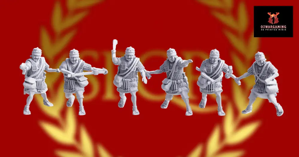 Imperial Roman Auxiliary Slingers | 3D Breed 28mm Ancients Wargaming Miniatures Role Playing Miniatures