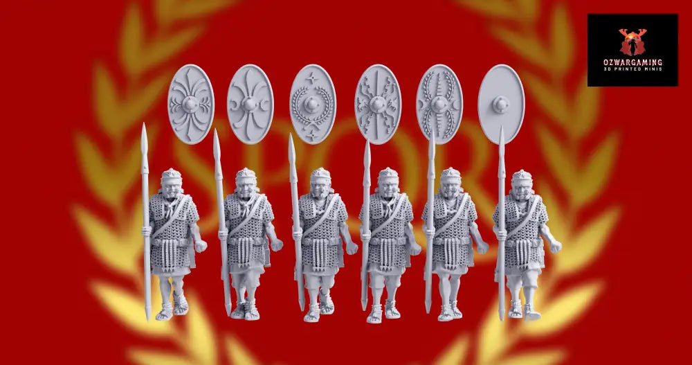 Imperial Roman Legionary Auxiliary Marching | 3D Breed 28mm Ancients Wargaming Miniatures Role Playing Miniatures