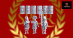 Imperial Roman Legionary Command 2 | 3D Breed 28mm Ancients Wargaming Miniatures Role Playing Miniatures