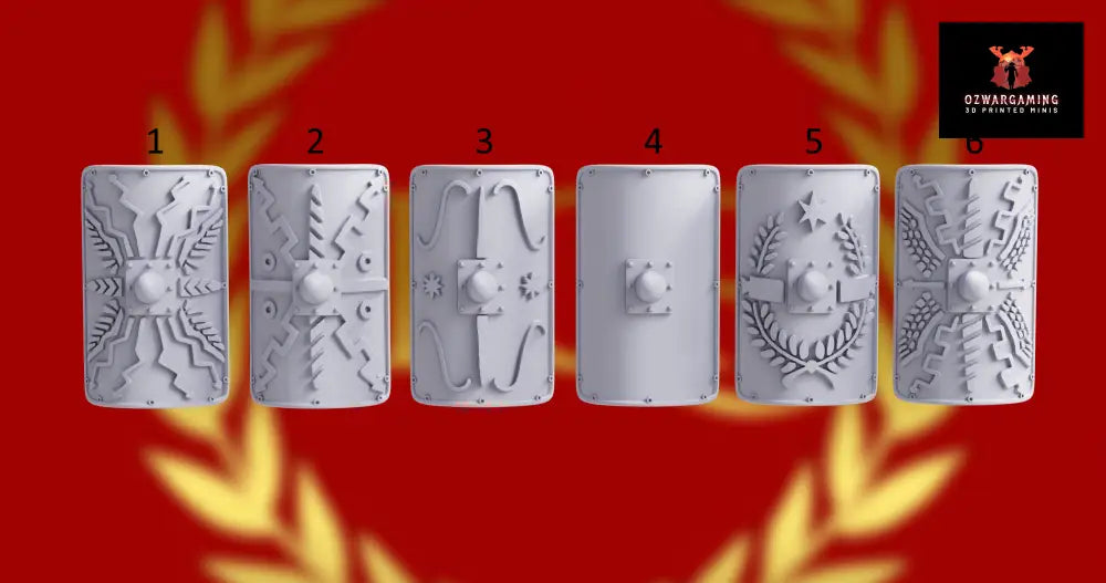 Imperial Roman Legionary Command | 3D Breed 28mm Ancients Wargaming Miniatures Role Playing Miniatures